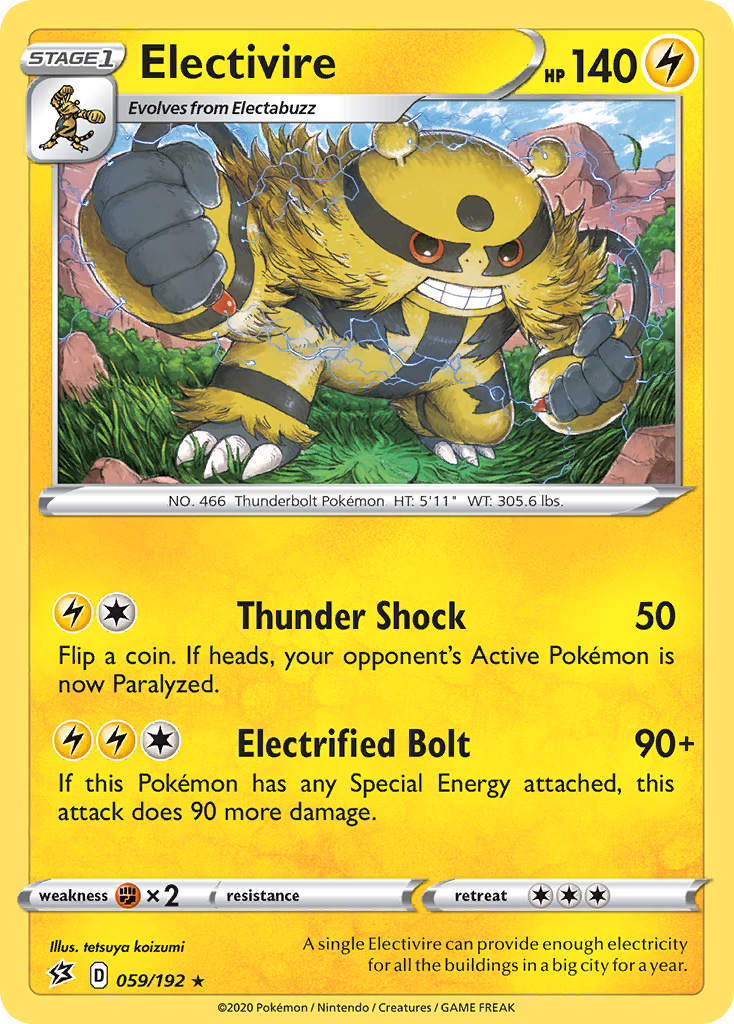 Electivire — illustrated card