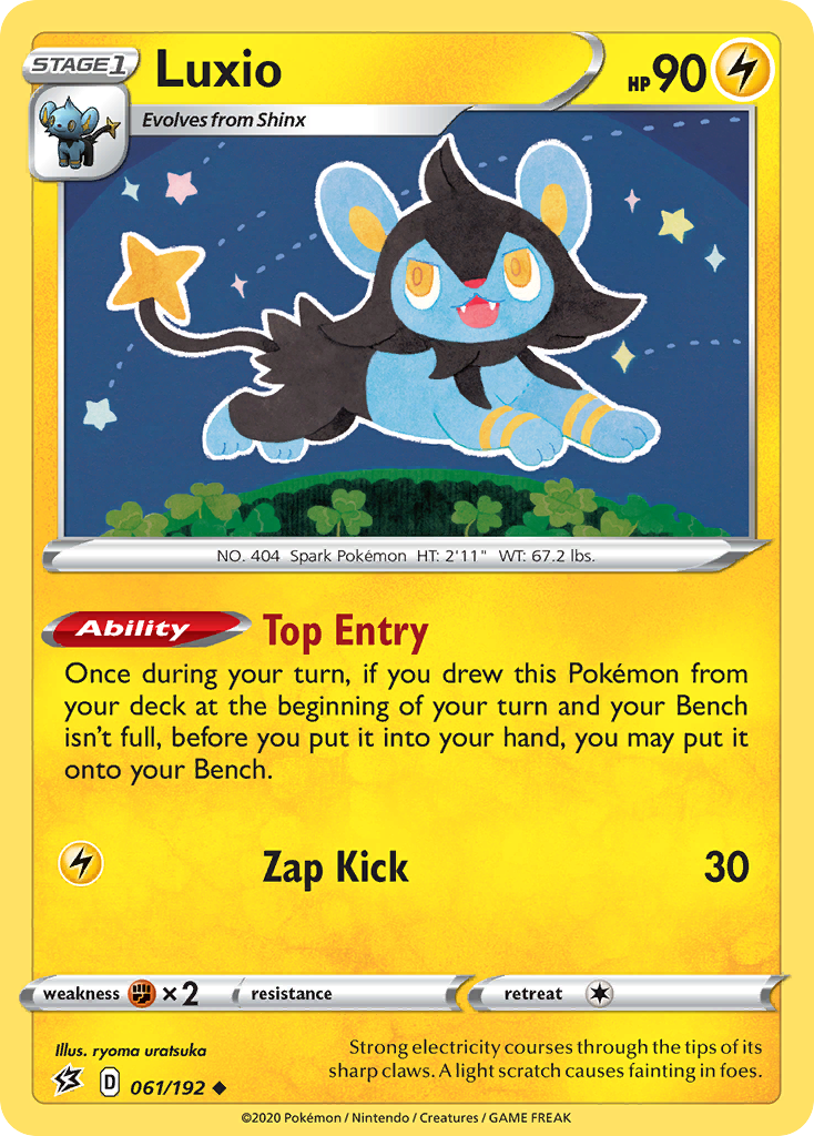 Luxio — illustrated card
