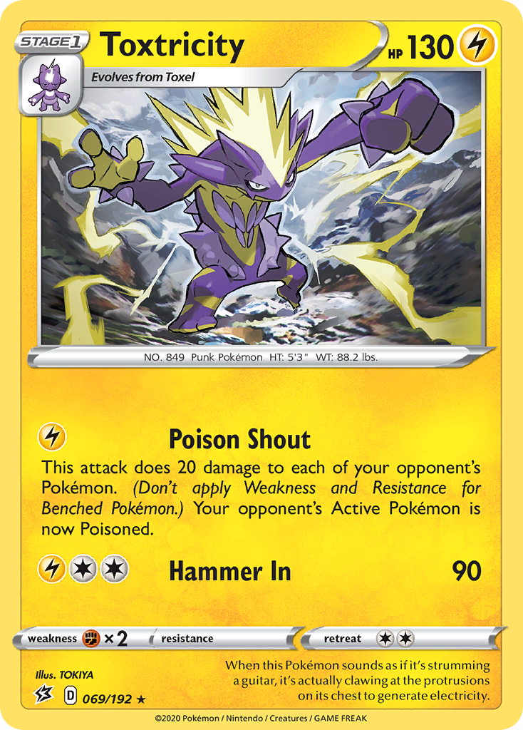 Toxtricity — illustrated card