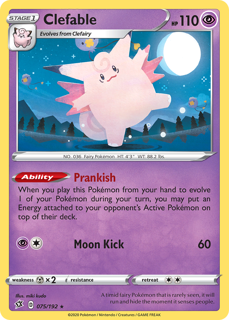 Clefable — illustrated card