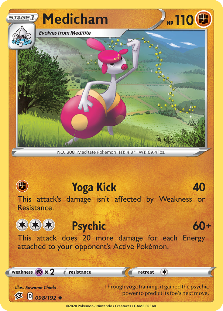 Medicham — illustrated card