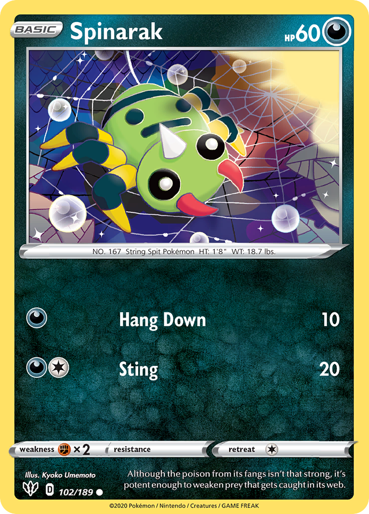 Spinarak — illustrated card