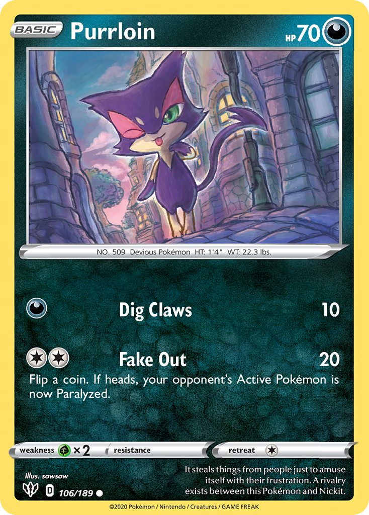 Purrloin — illustrated card