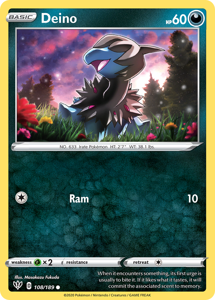 Deino — illustrated card