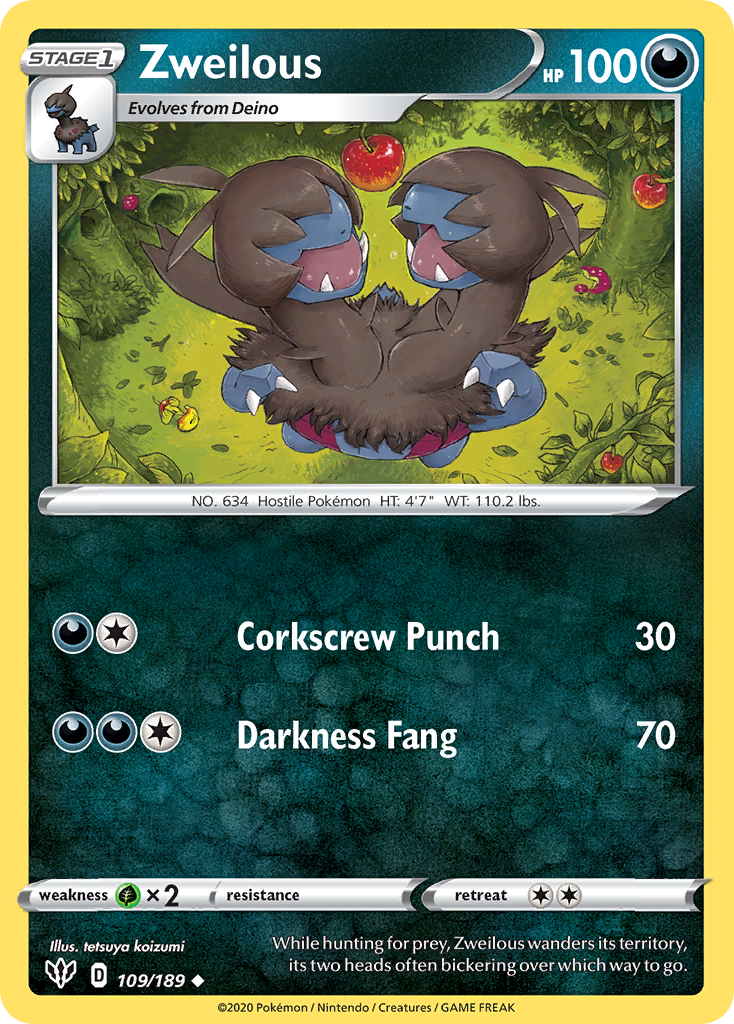 Zweilous — illustrated card