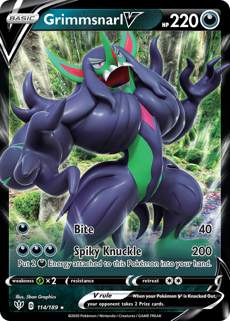 Grimmsnarl V — illustrated card