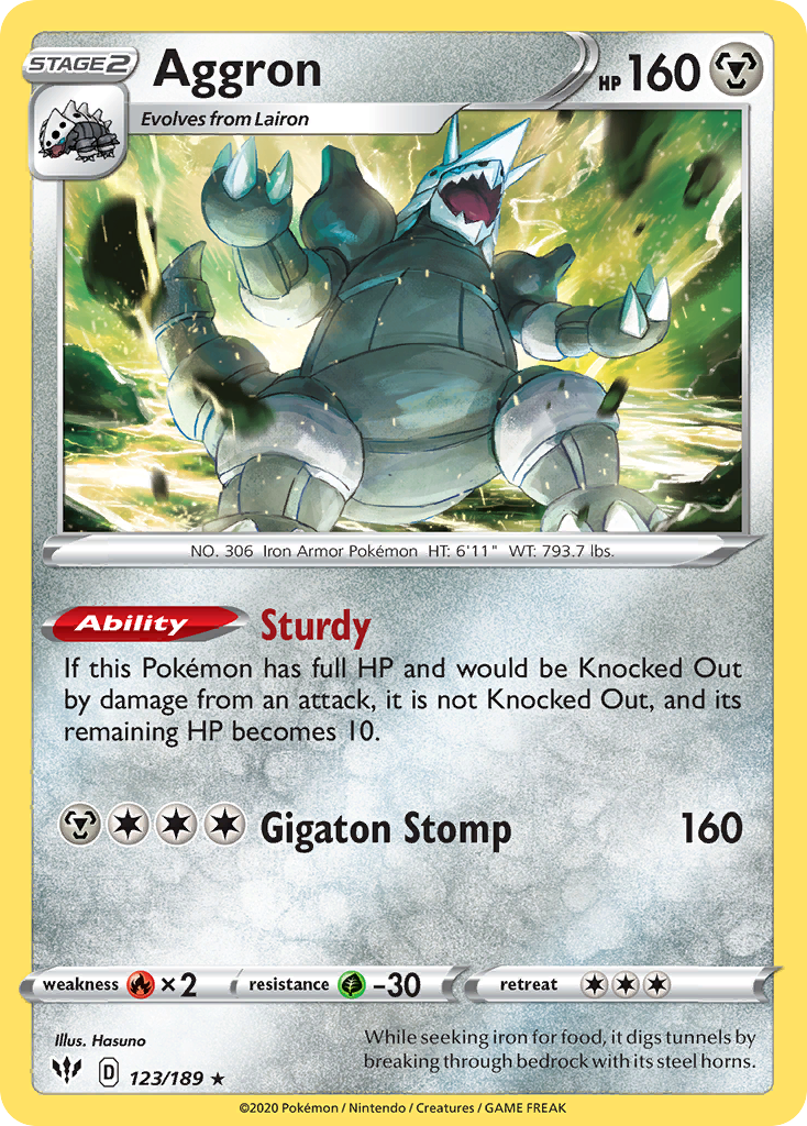 Aggron — illustrated card