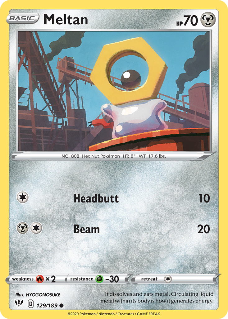 Meltan — illustrated card