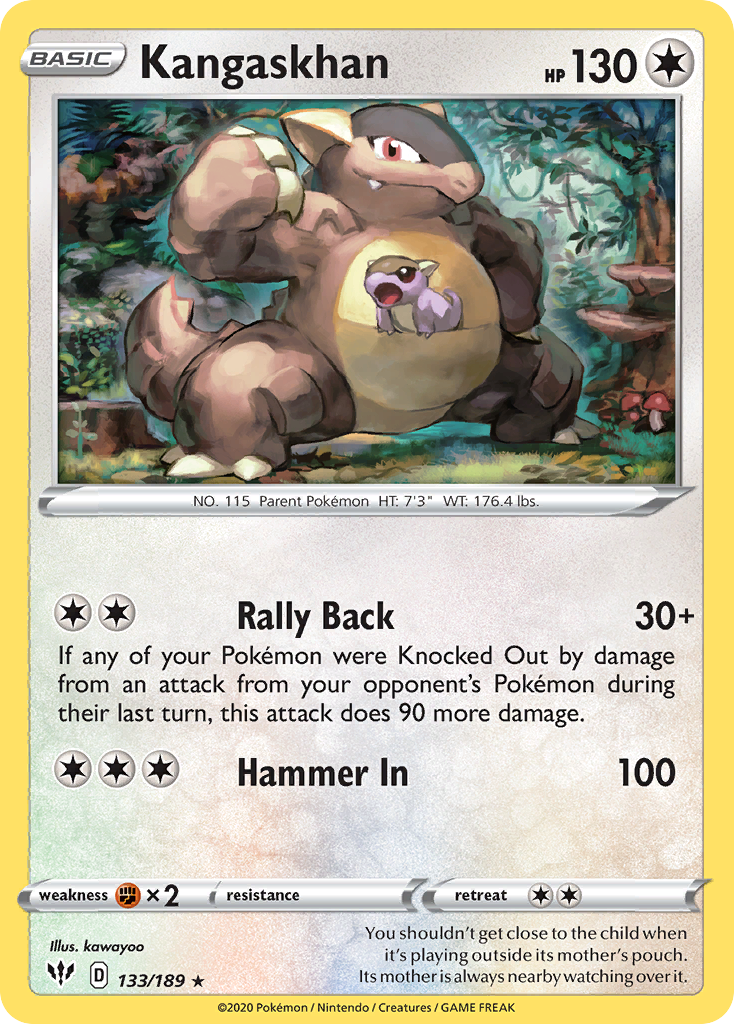 Kangaskhan — illustrated card