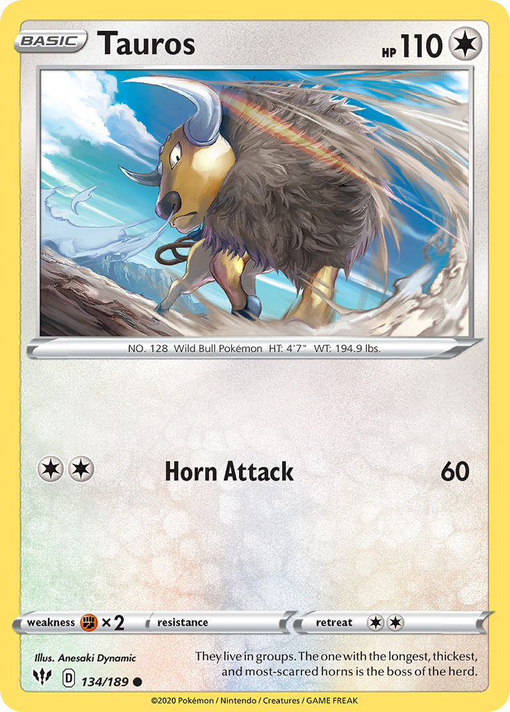 Tauros — illustrated card