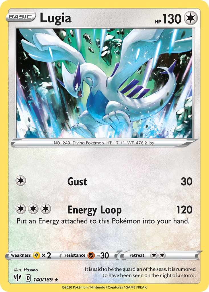 Lugia — illustrated card