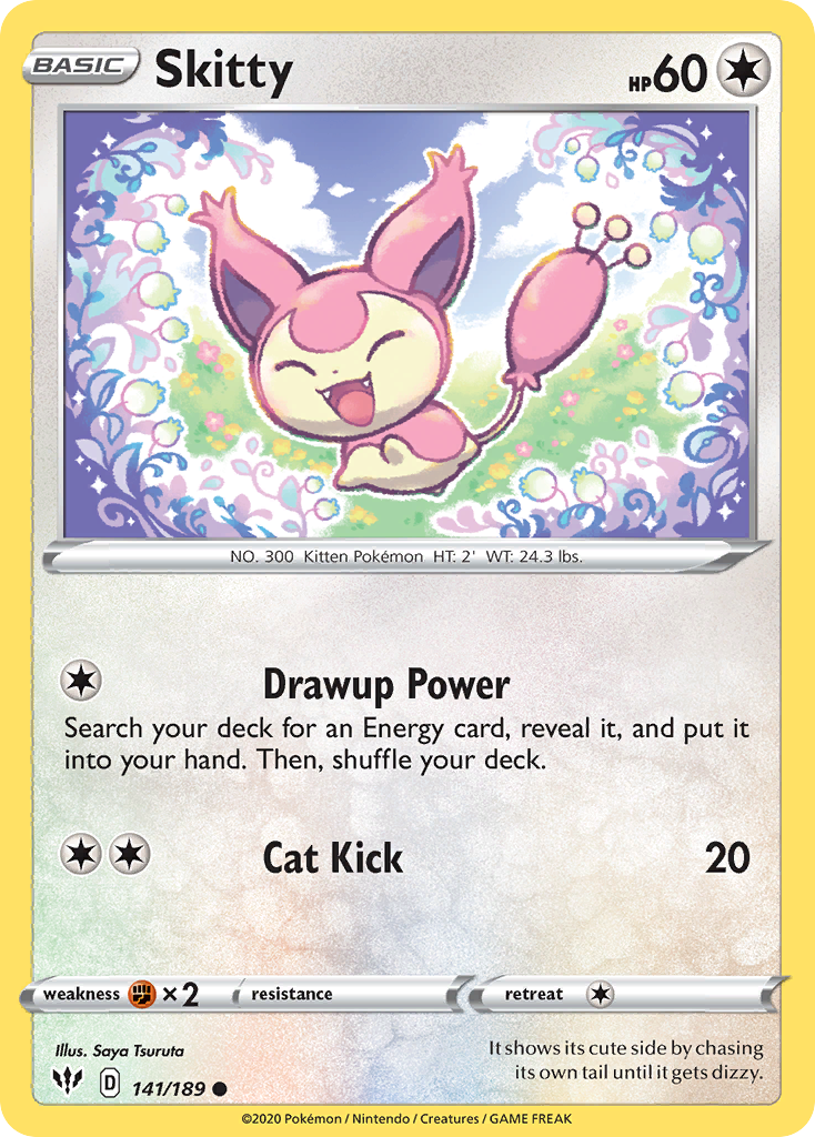 Skitty — illustrated card