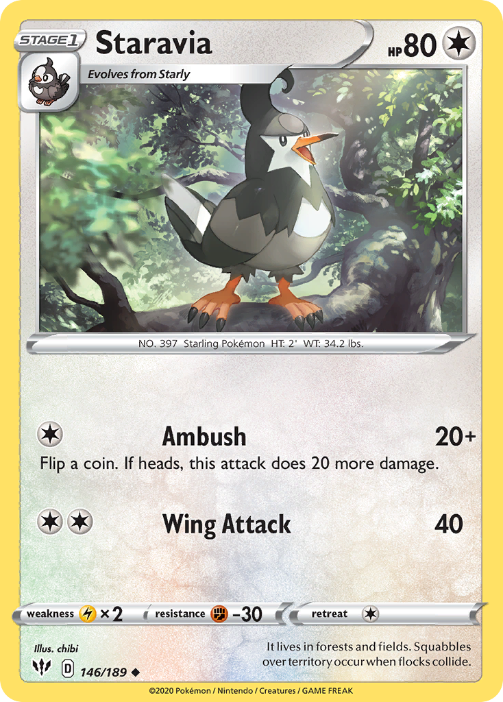 Staravia — illustrated card