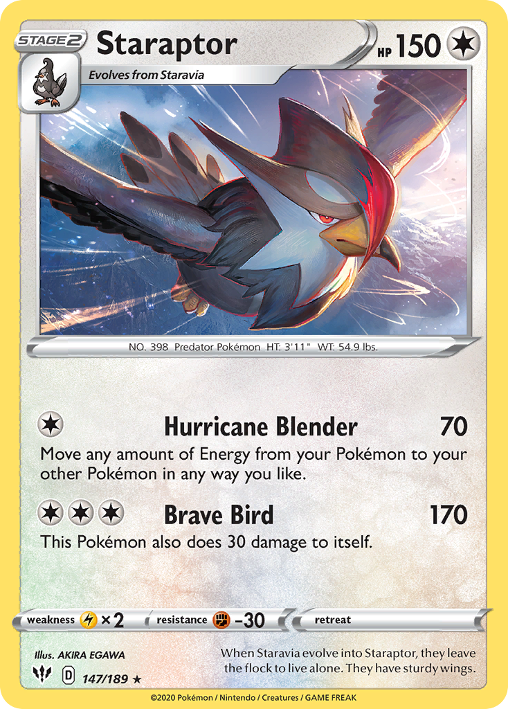 Staraptor — illustrated card