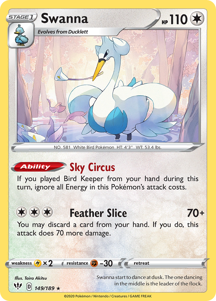 Swanna — illustrated card