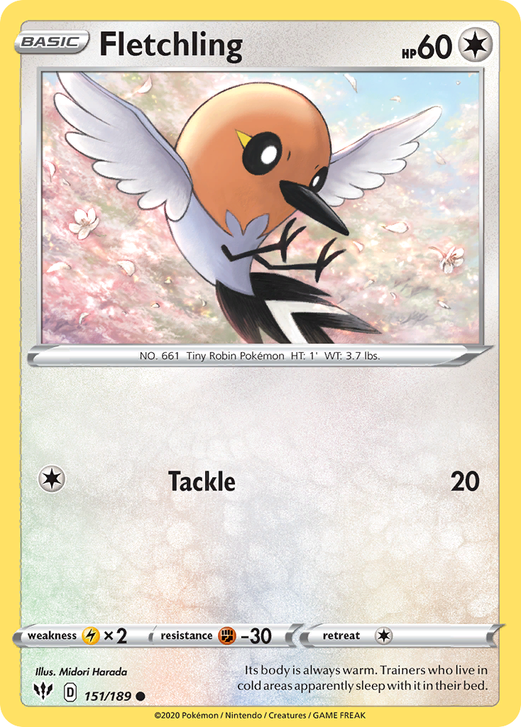 Fletchling — illustrated card