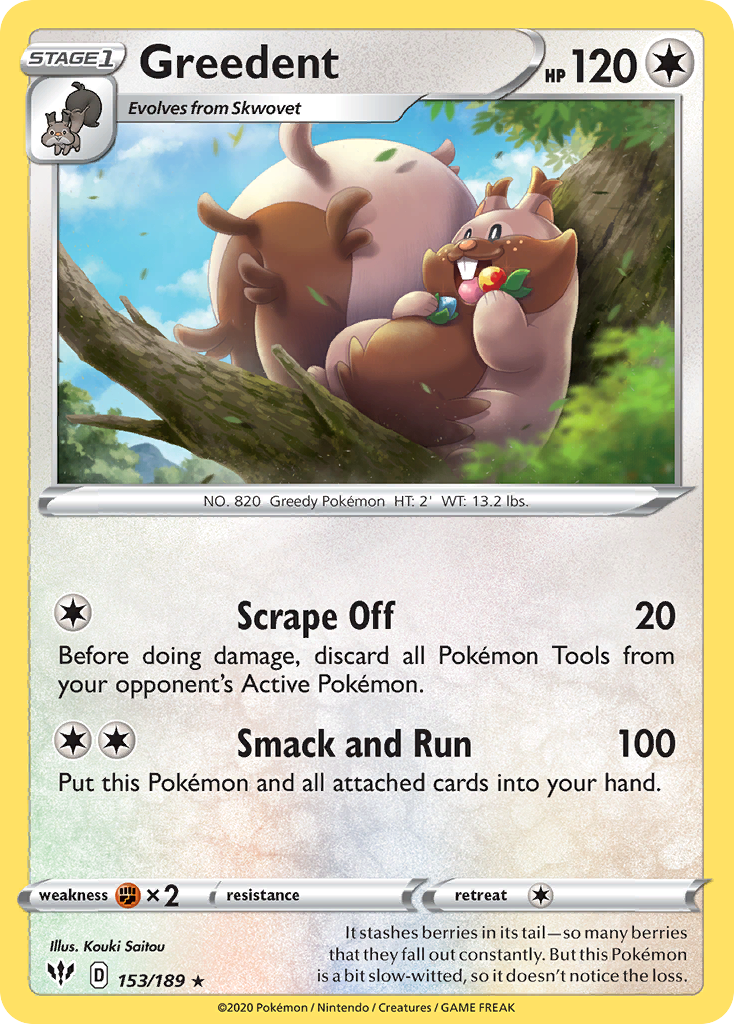 Greedent — illustrated card