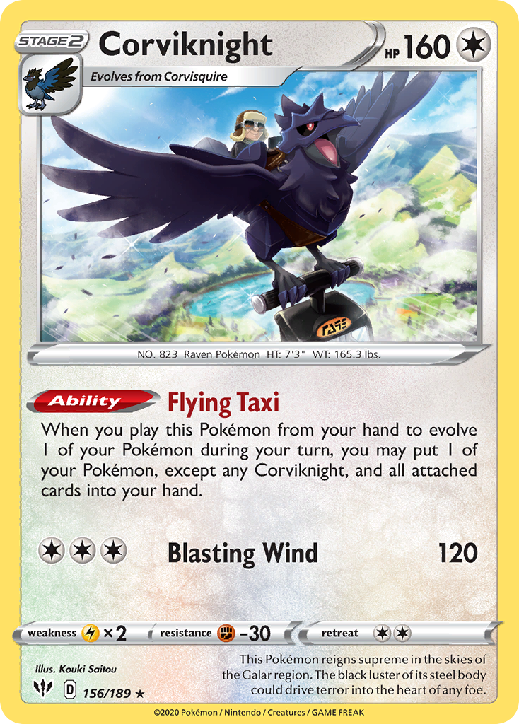 Corviknight — illustrated card