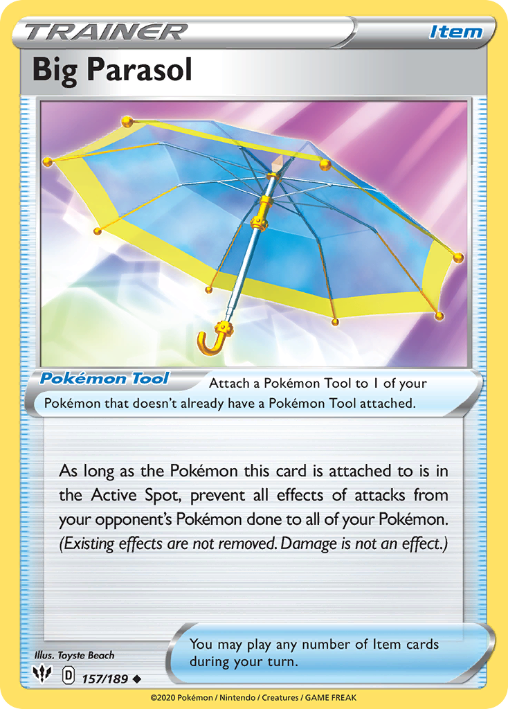 Big Parasol — illustrated card