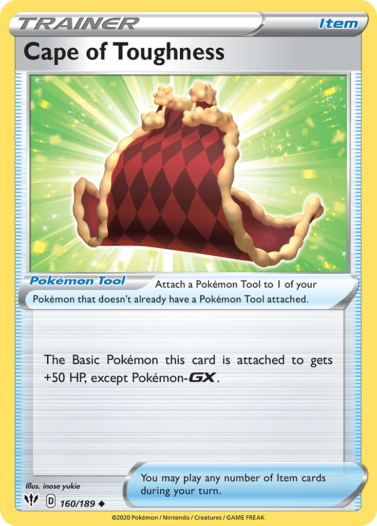 Cape of Toughness — illustrated card