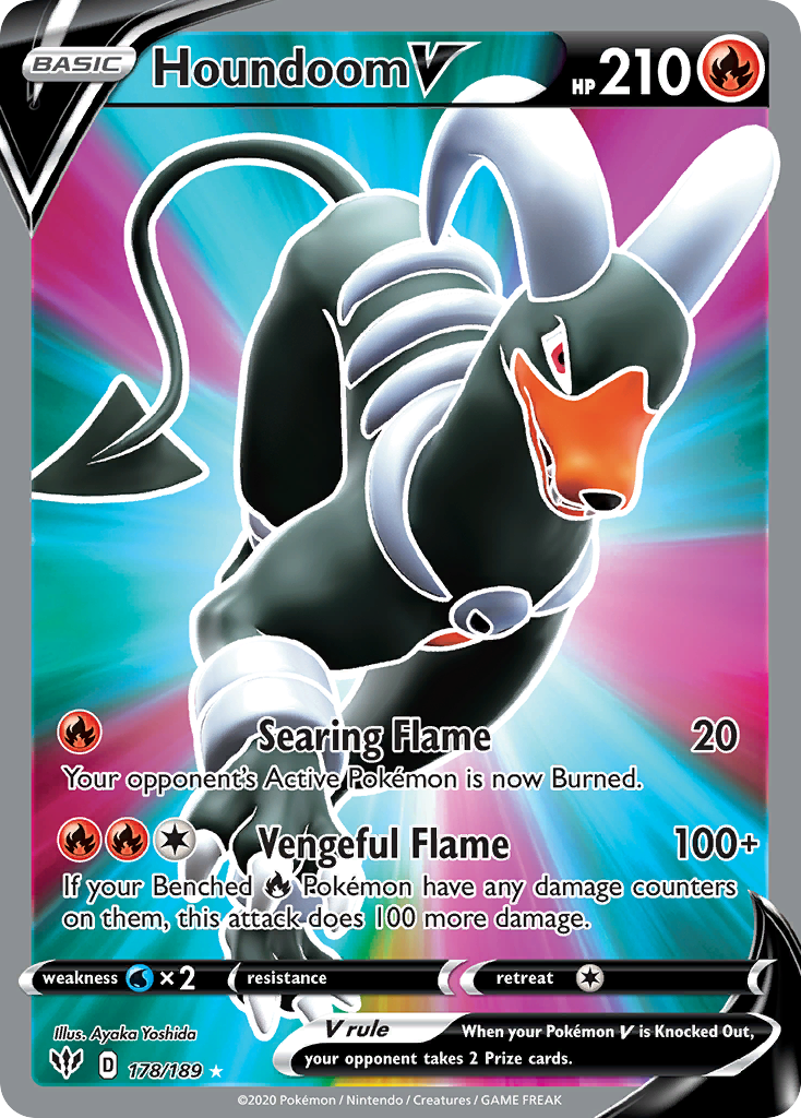 Houndoom V — illustrated card