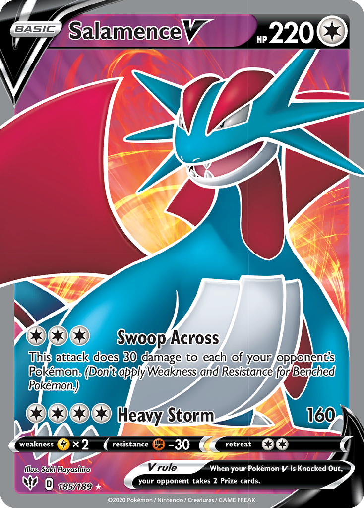 Salamence V — illustrated card