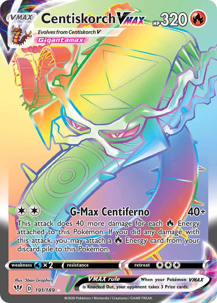 Centiskorch VMAX — illustrated card