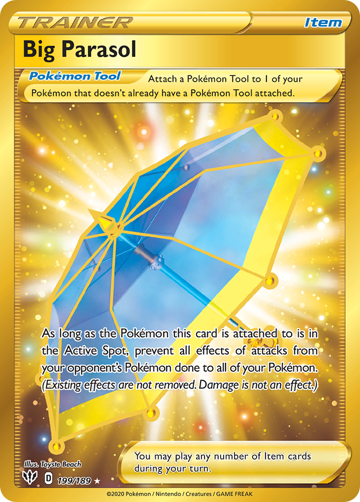 Big Parasol — illustrated card