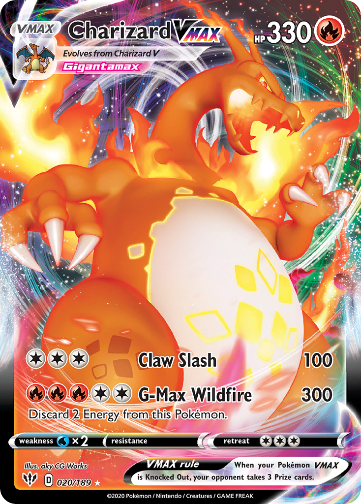 Charizard VMAX — illustrated card