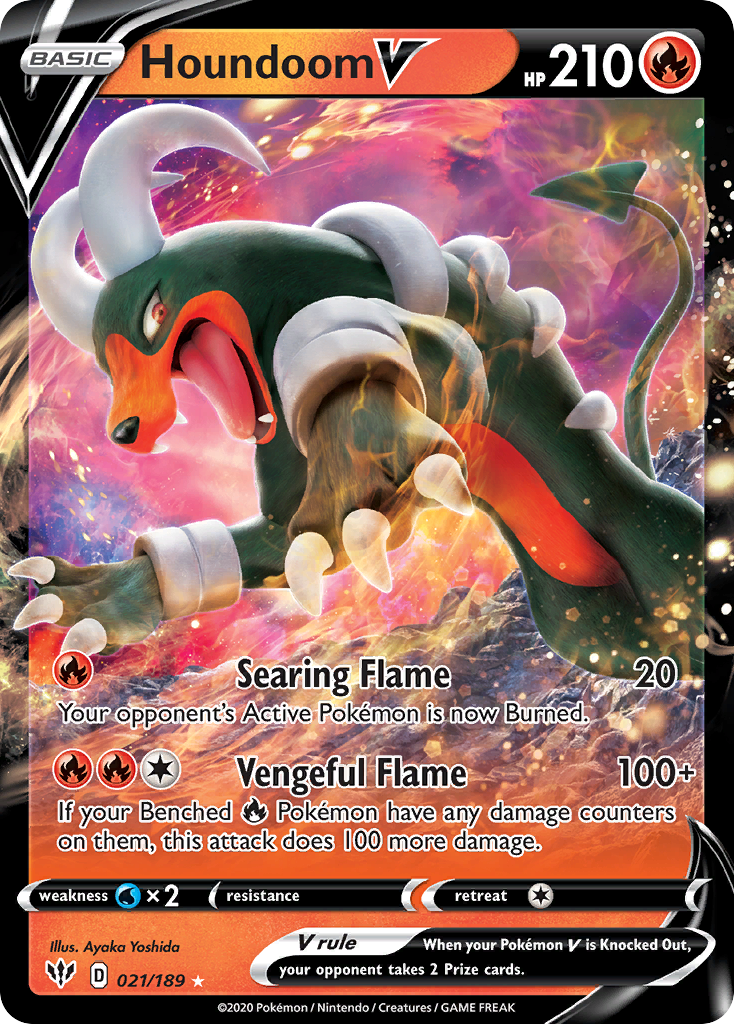 Houndoom V — illustrated card