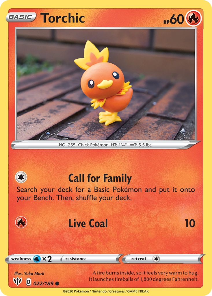 Torchic — illustrated card