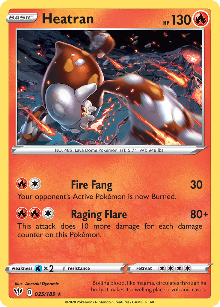 Heatran — illustrated card