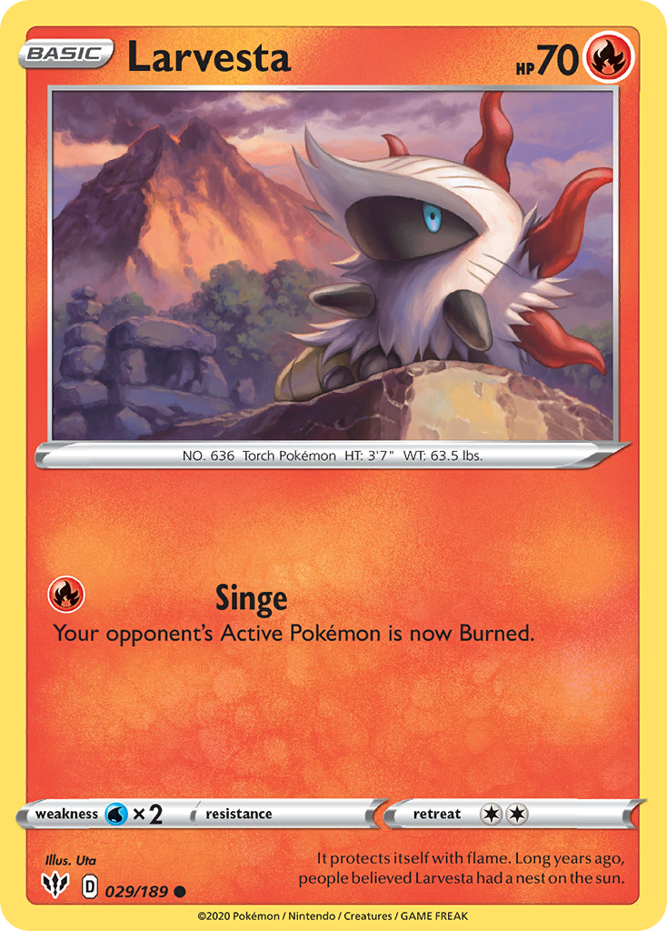 Larvesta — illustrated card