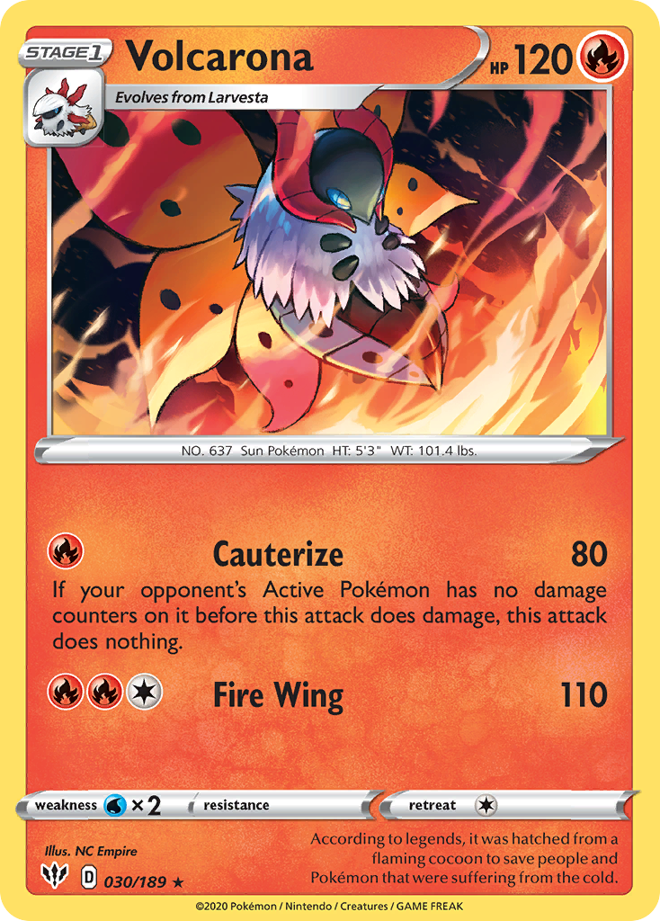 Volcarona — illustrated card