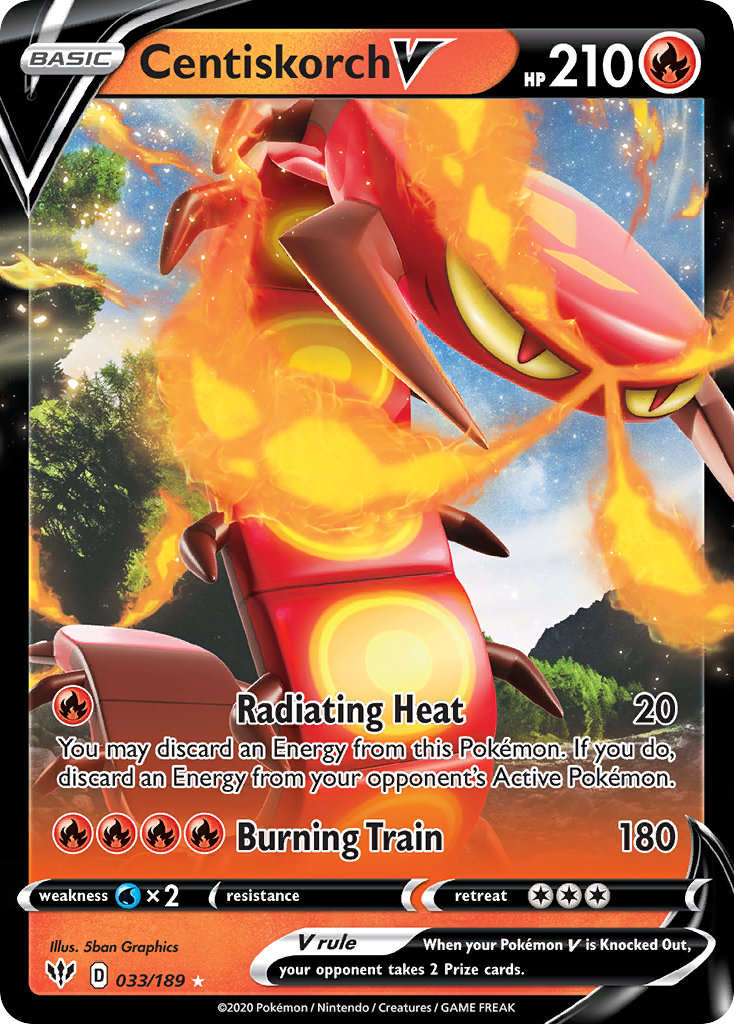 Centiskorch V — illustrated card