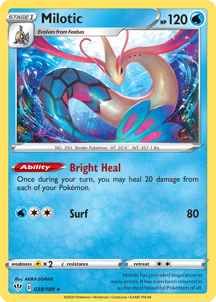 Milotic — illustrated card