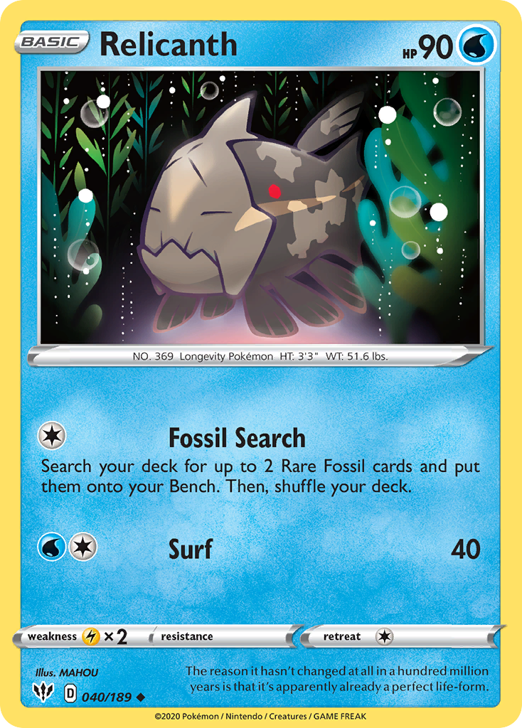 Relicanth — illustrated card
