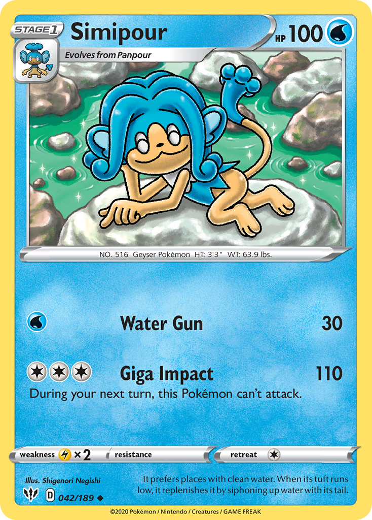 Simipour — illustrated card