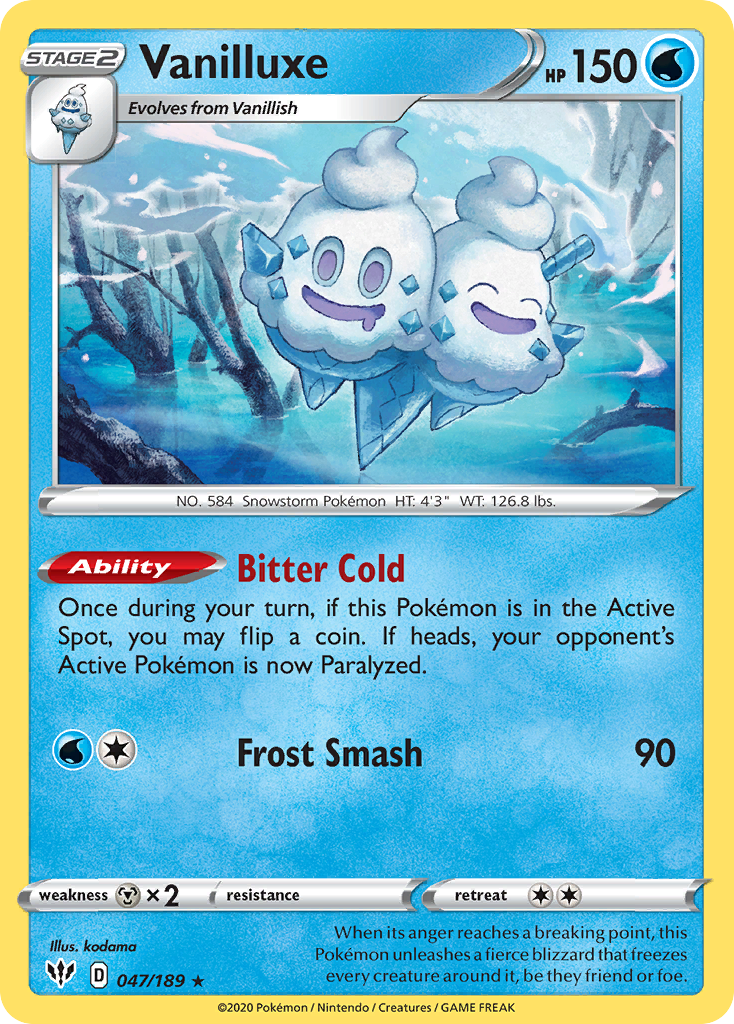 Vanilluxe — illustrated card