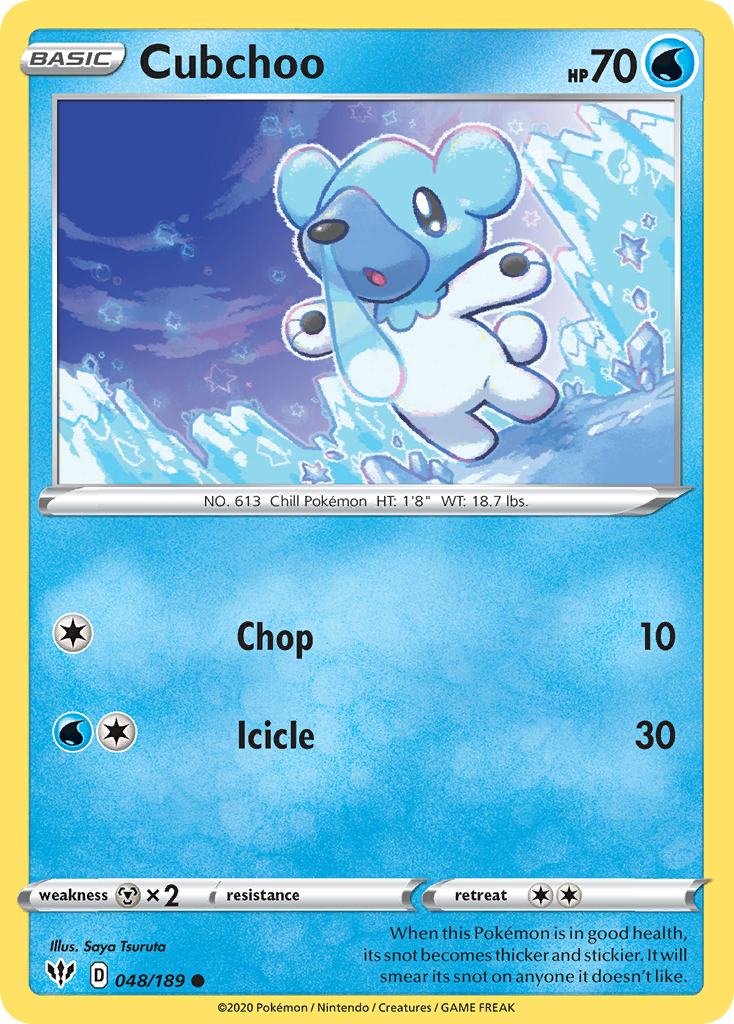 Cubchoo — illustrated card