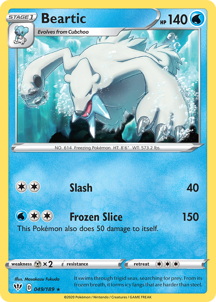 Beartic — illustrated card