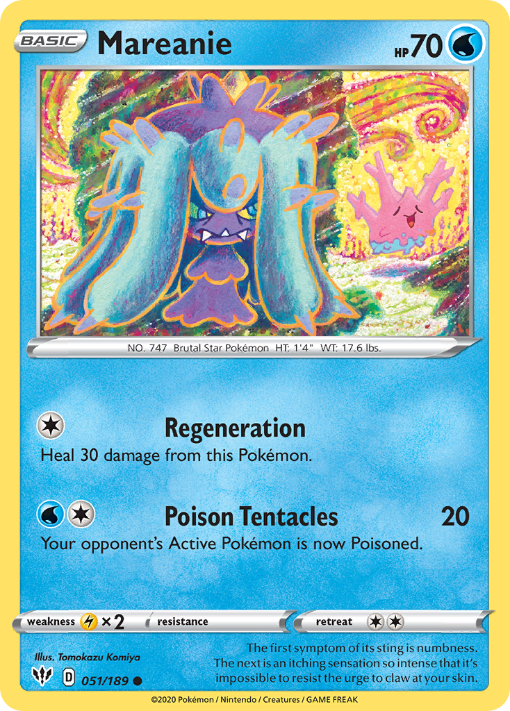 Mareanie — illustrated card
