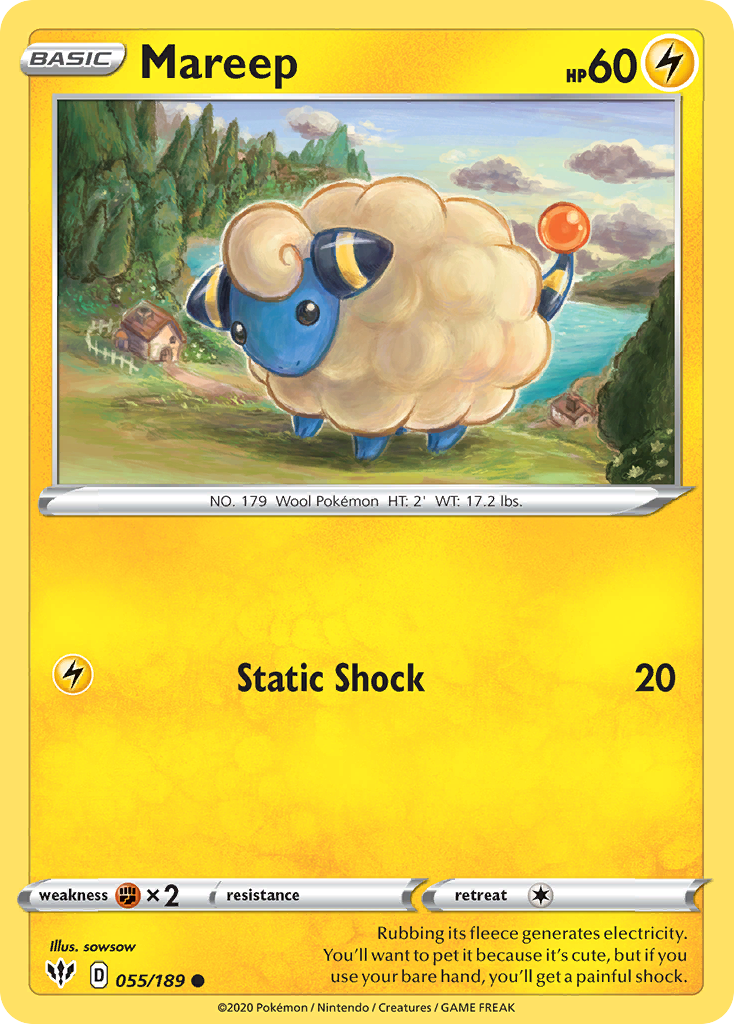 Mareep — illustrated card