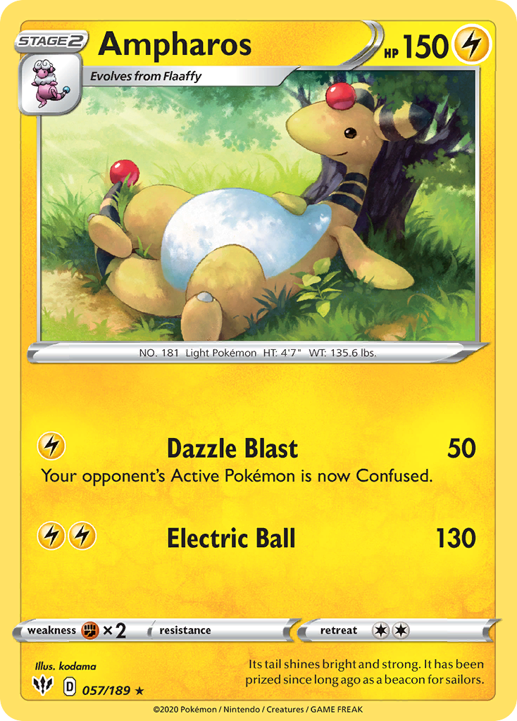 Ampharos — illustrated card