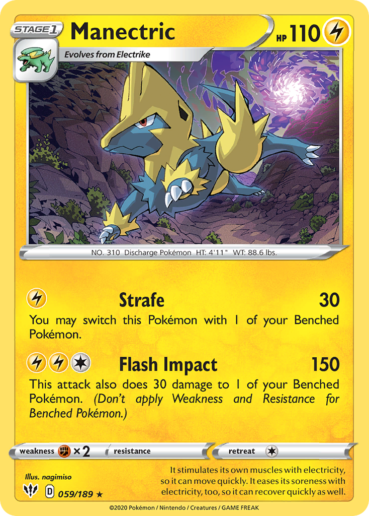 Manectric — illustrated card