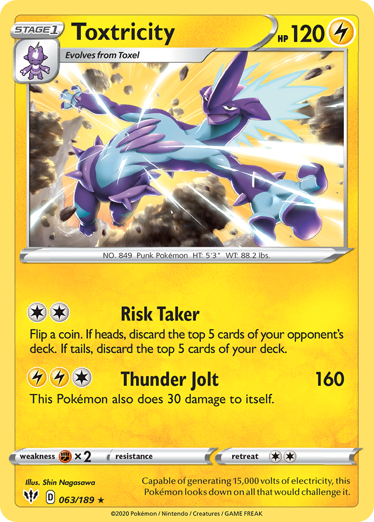 Toxtricity — illustrated card