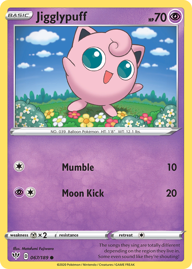 Jigglypuff — illustrated card