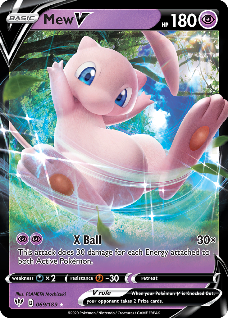 Mew V — illustrated card