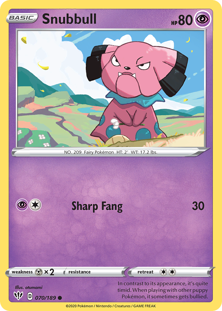 Snubbull — illustrated card