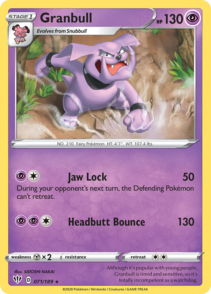 Granbull — illustrated card